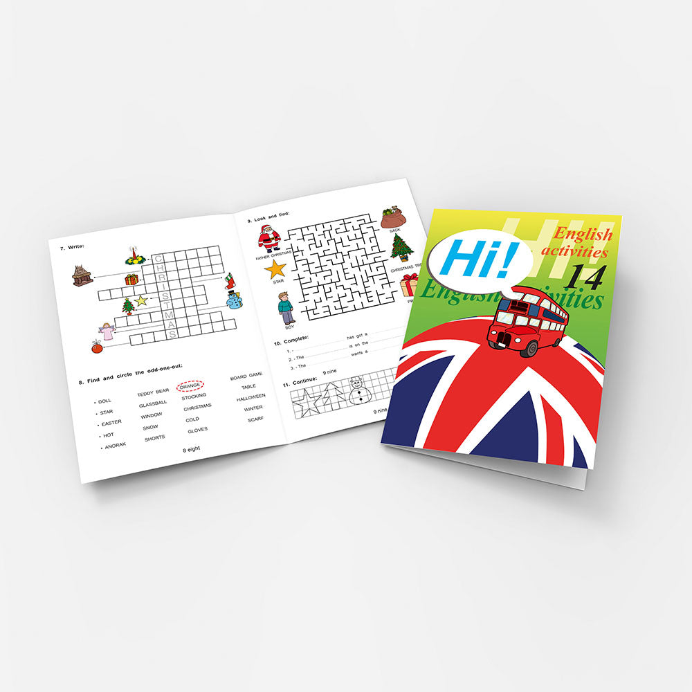 Cuaderno de ejercicios de inglés para niños de primaria - Hi! 14