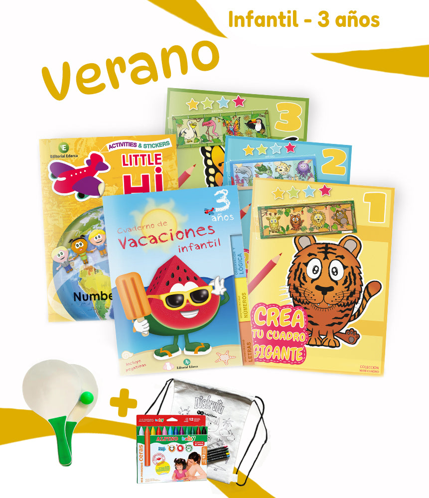 Pack Infantil Vacaciones - 3 a 4 años
