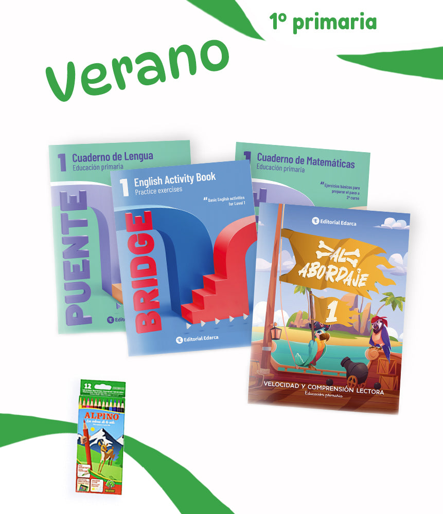 Pack de cuadernos de repaso de verano para 1º de Primaria