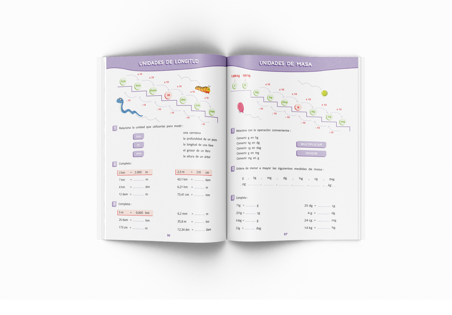 Cuaderno de matemáticas - Puente - Quinto Primaria