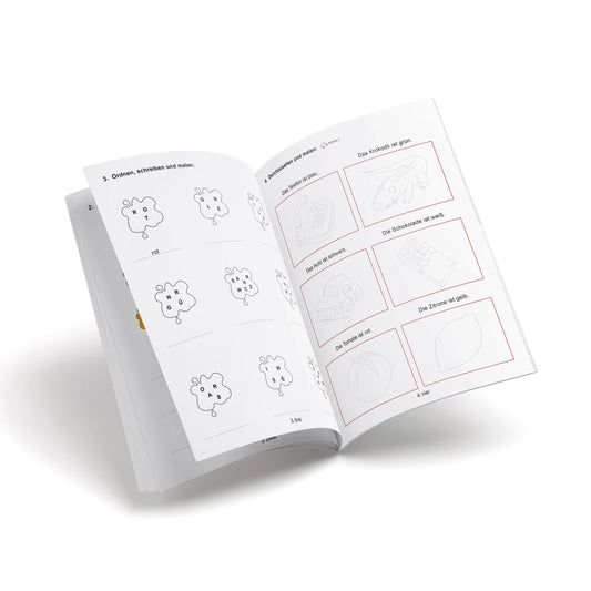 Cuaderno de alemán - Bitte! 1 - Die Farben und die Formen