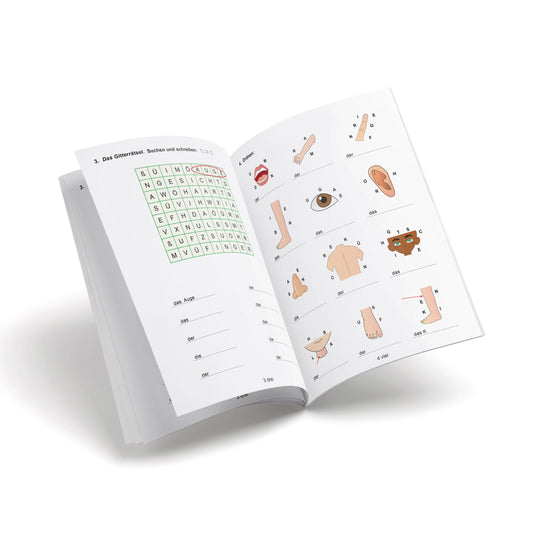 Cuaderno de alemán - Bitte! 5 - Die körper