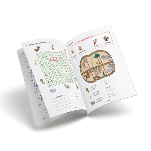 Cuaderno de alemán - Bitte! 9 - Die Tiere
