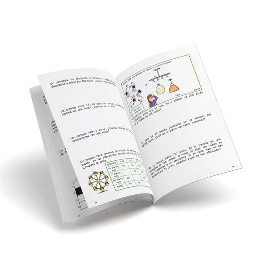 Cuaderno de matemáticas de primaria - Castillo Problemas 20 - Sumar y restar. Multiplicar y dividir por varias cifras