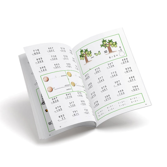 Cuaderno de matemáticas - Castillo Cálculo 3 - Iniciación a la resta