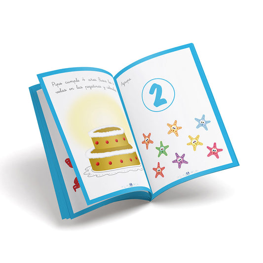 Cuaderno de grafomotricidad - Puente Infantil - Números 3 años