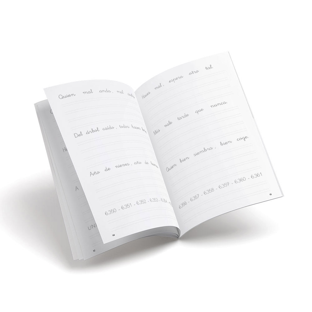 Cuaderno de escritura - Castillo 17 - Refranes - primaria