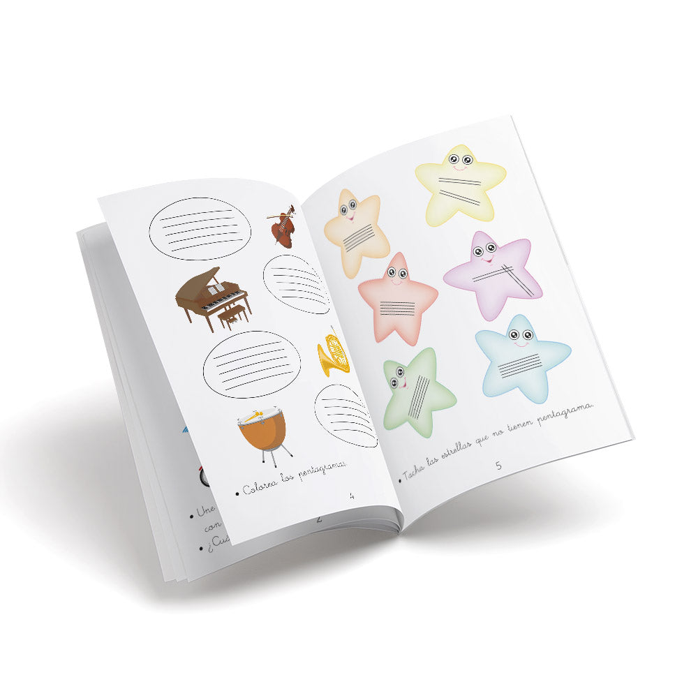 Cuaderno de ejercicios - Música 2 - primaria