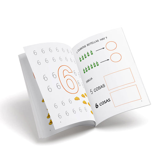 Cuaderno de matemáticas 03 - Castillo Juguemos con los números - El 5 y el 6 - infantil
