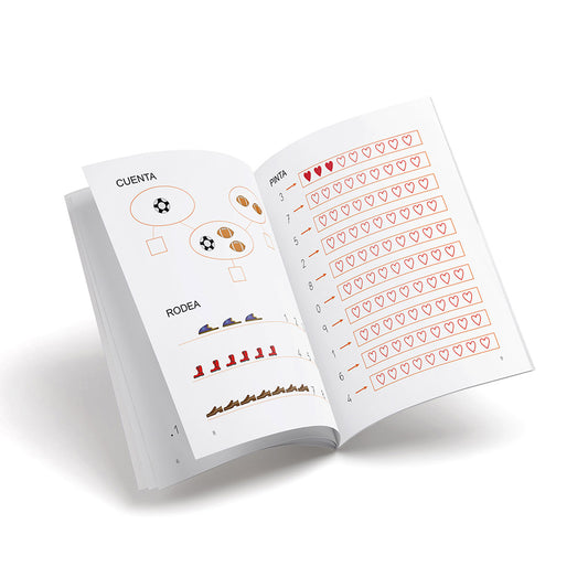 Cuaderno de matemáticas 06 - Castillo Juguemos con los números - 1, 2, 3, 4, 5, 6, 7, 8, 9 y 0 - infantil