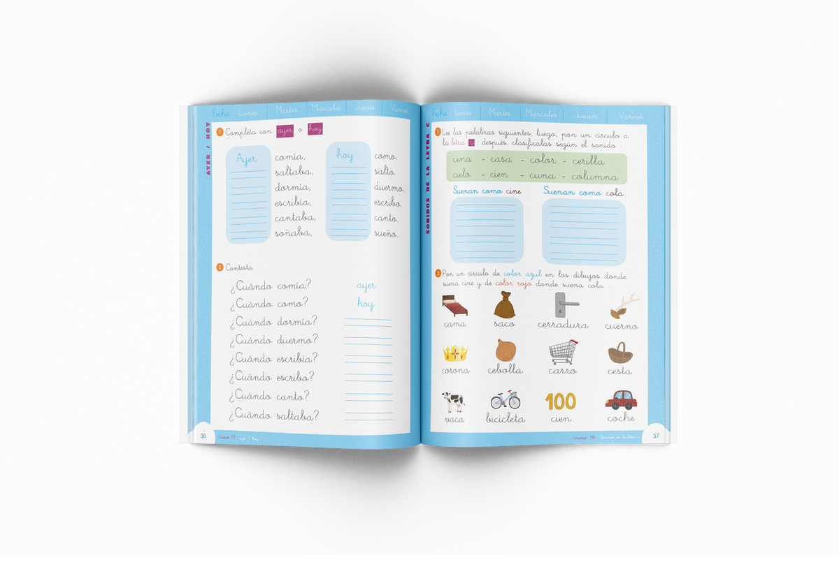 Orto ágil 1 cursiva - Cuaderno de ortografía - 1º de Primaria