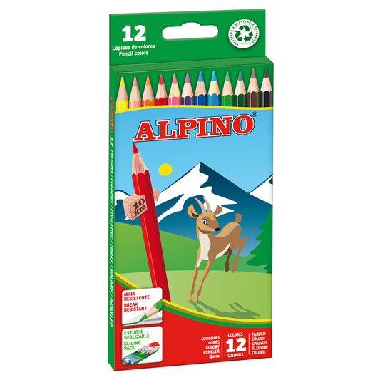 Estuche de 12 lápices de colores Alpino
