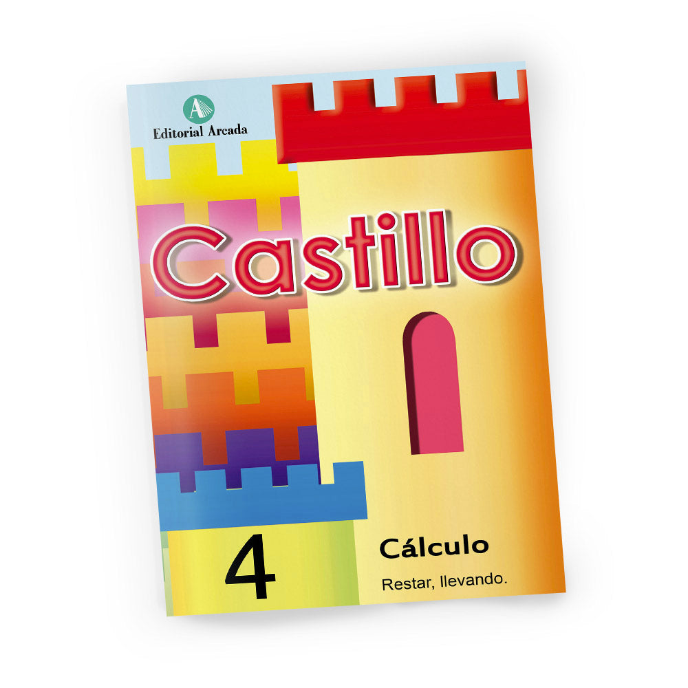 Cuaderno de matemáticas de primaria - Castillo Cálculo 4 - Restar llevando