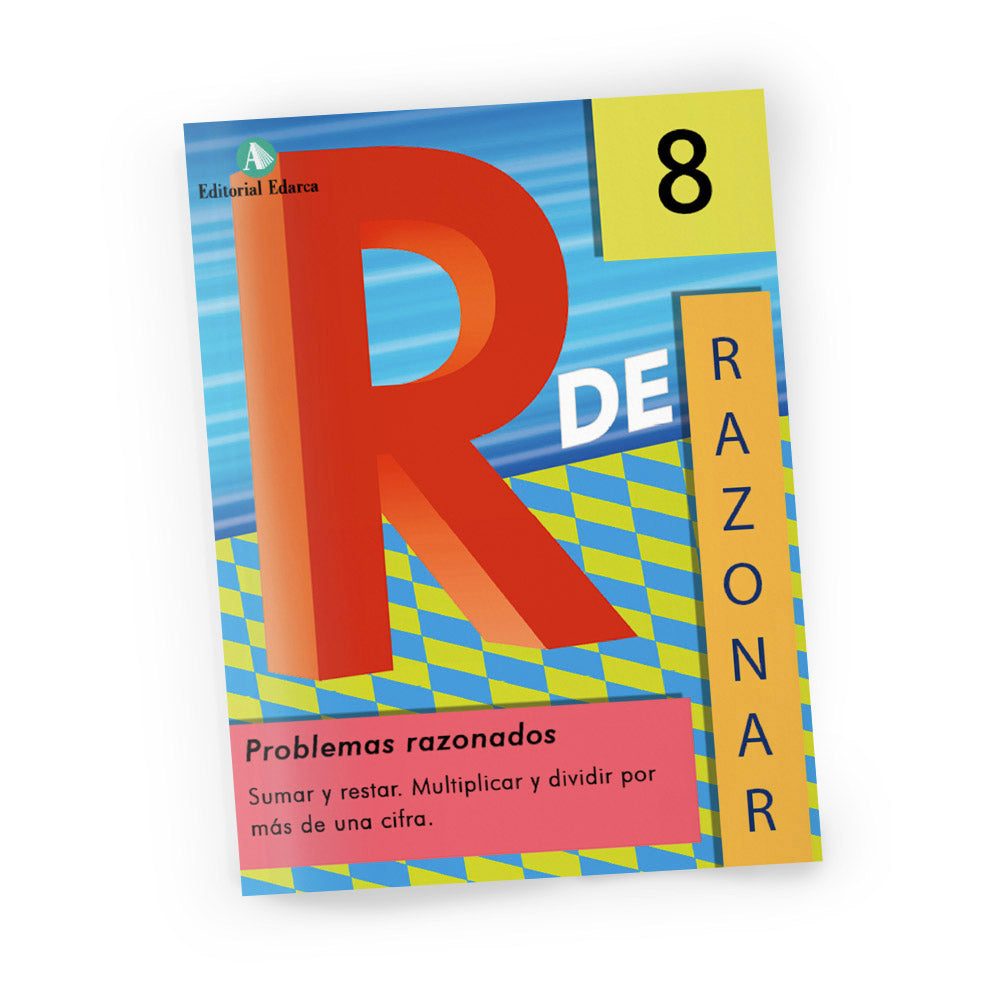 Cuaderno de matemáticas de primaria - R de Razonar nº 8