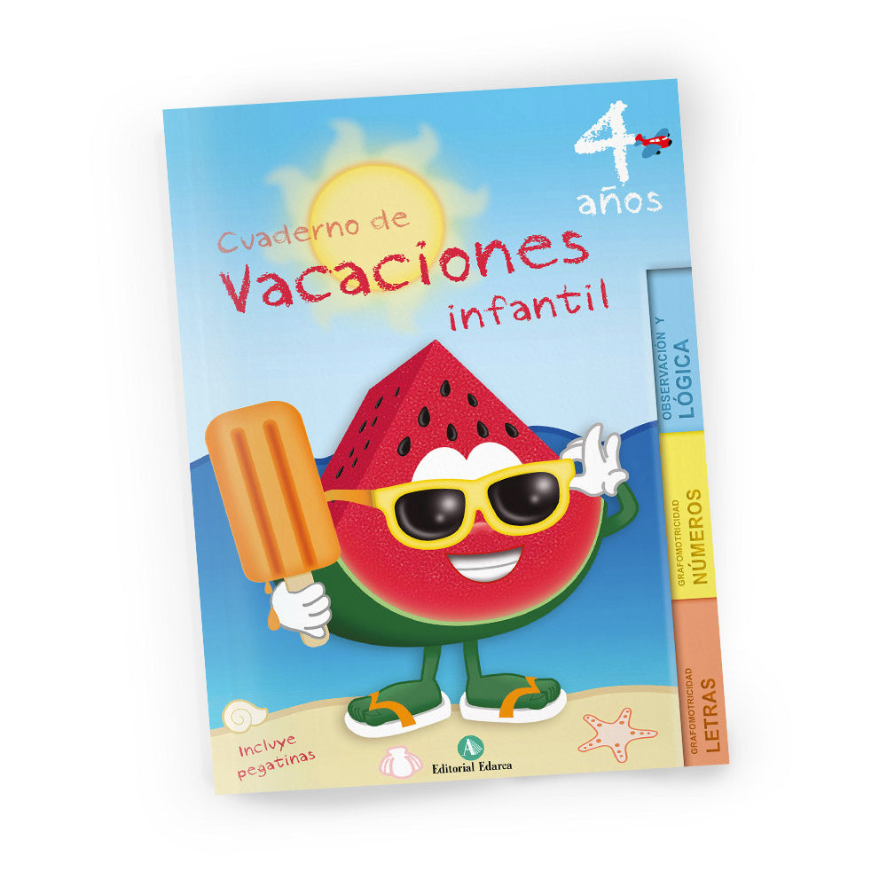 Cuaderno de repaso de verano - Vacaciones - 4 años