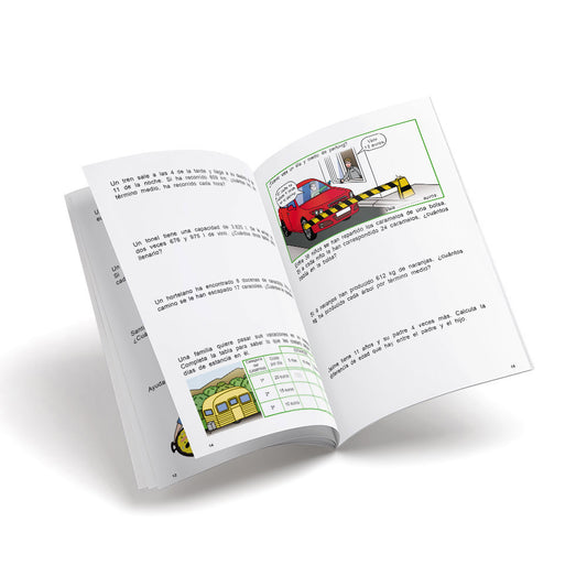 Cuaderno de matemáticas de primaria - Castillo Problemas 19 - Sumar y restar. Multiplicar por varias cifras y dividir por una, con mayor dificultad