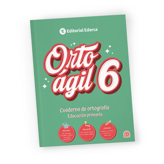 Orto ágil 6 - Cuaderno de ortografía - 6º de Primaria