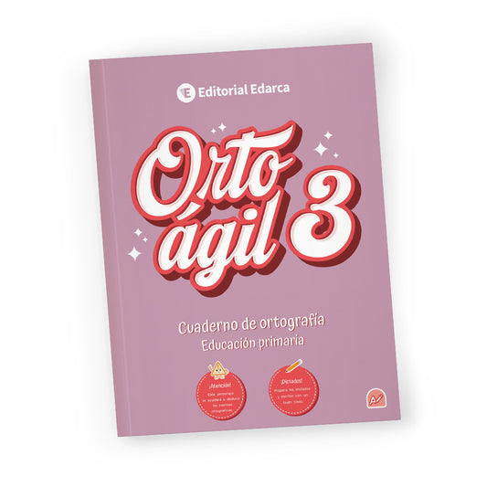 Orto ágil 3 - Cuaderno de ortografía - 3º de Primaria