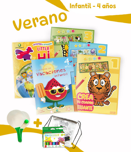 Pack Infantil Vacaciones - 4 a 5 años
