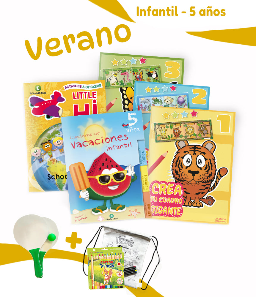 Pack Infantil Vacaciones - 5 a 6 años