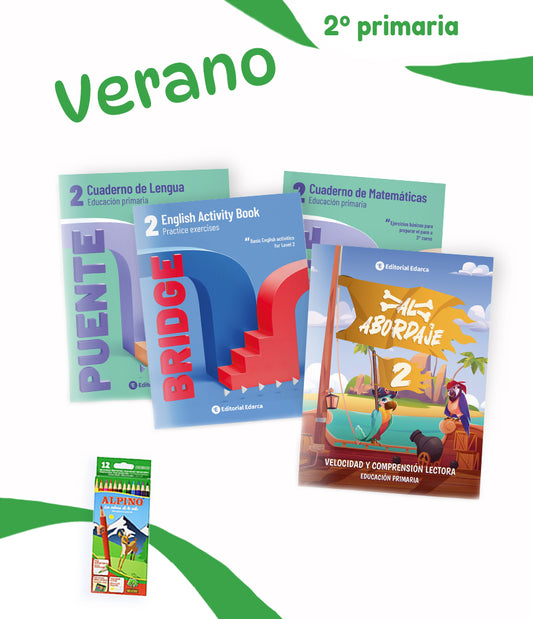 Pack de cuadernos de repaso de verano para 2º de Primaria