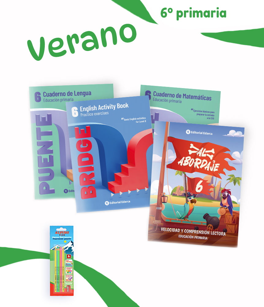 Pack de cuadernos de repaso de verano para 6º de Primaria