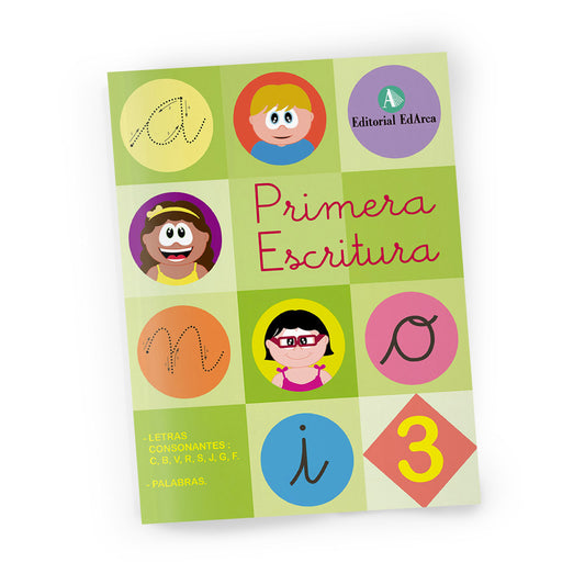 Cuaderno de escritura - Primera Escritura 3 - Cursiva infantil