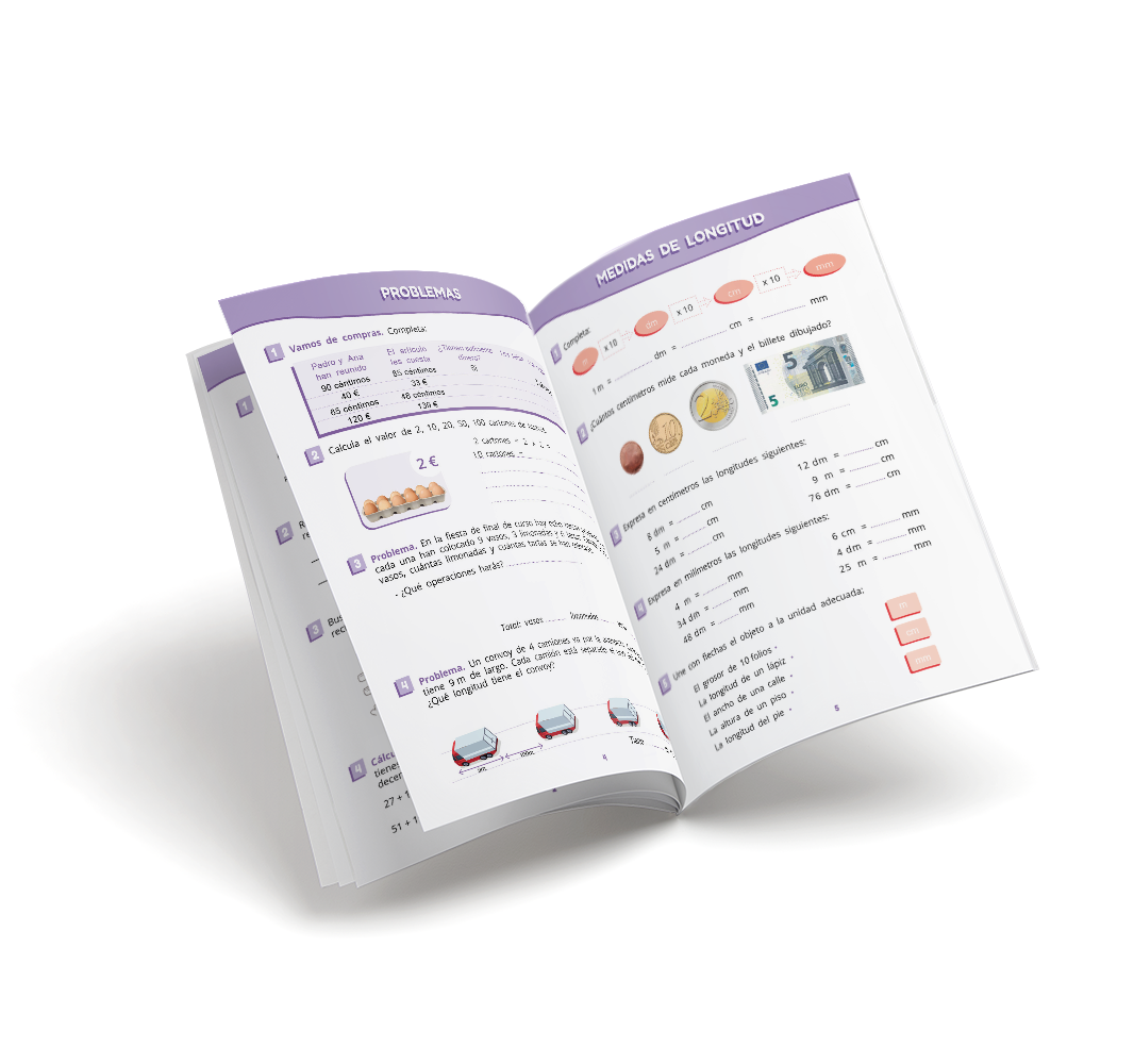 Cuaderno de matemáticas - Puente - Cuarto Primaria