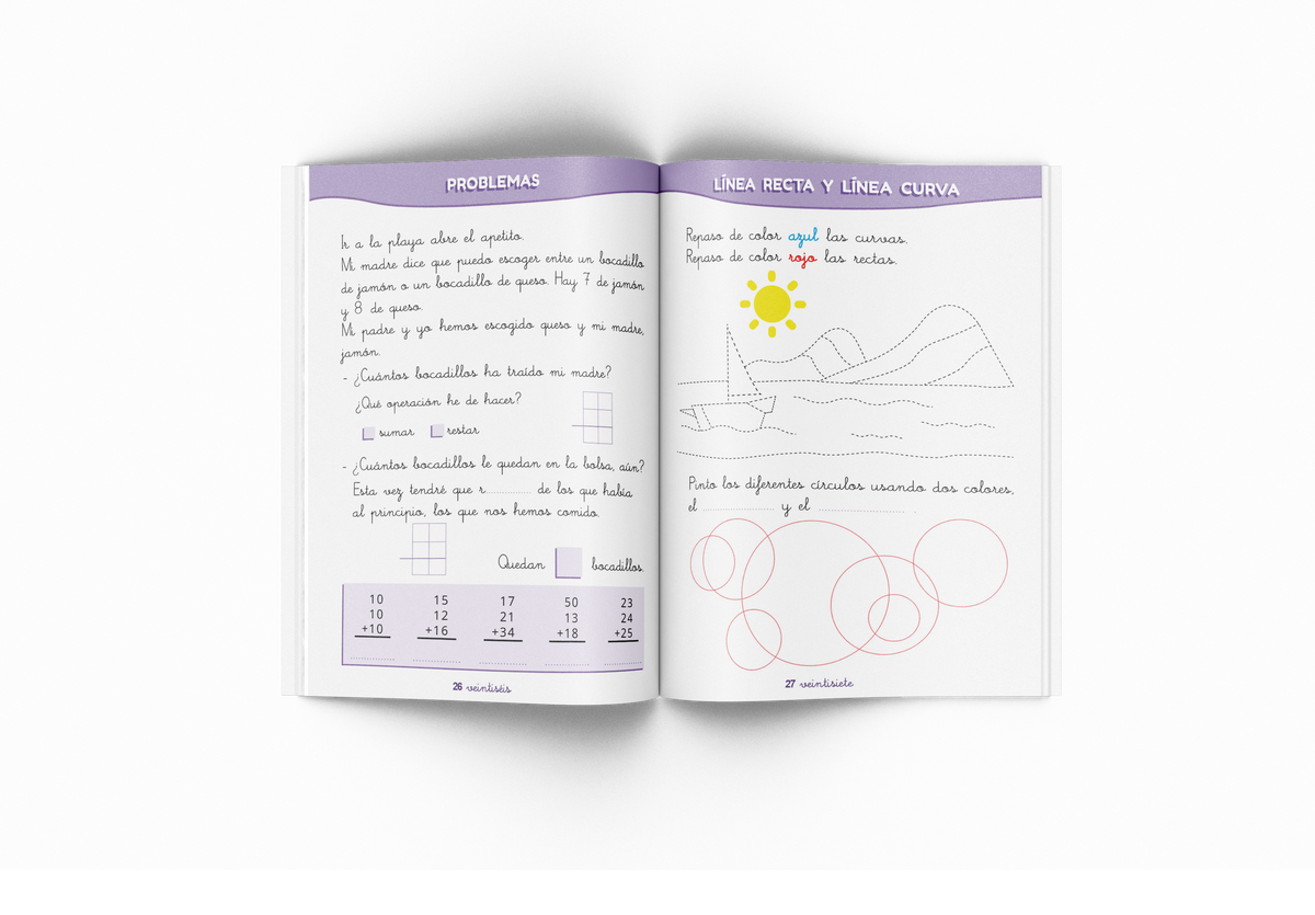Cuaderno de matemáticas - Puente - Primero Primaria