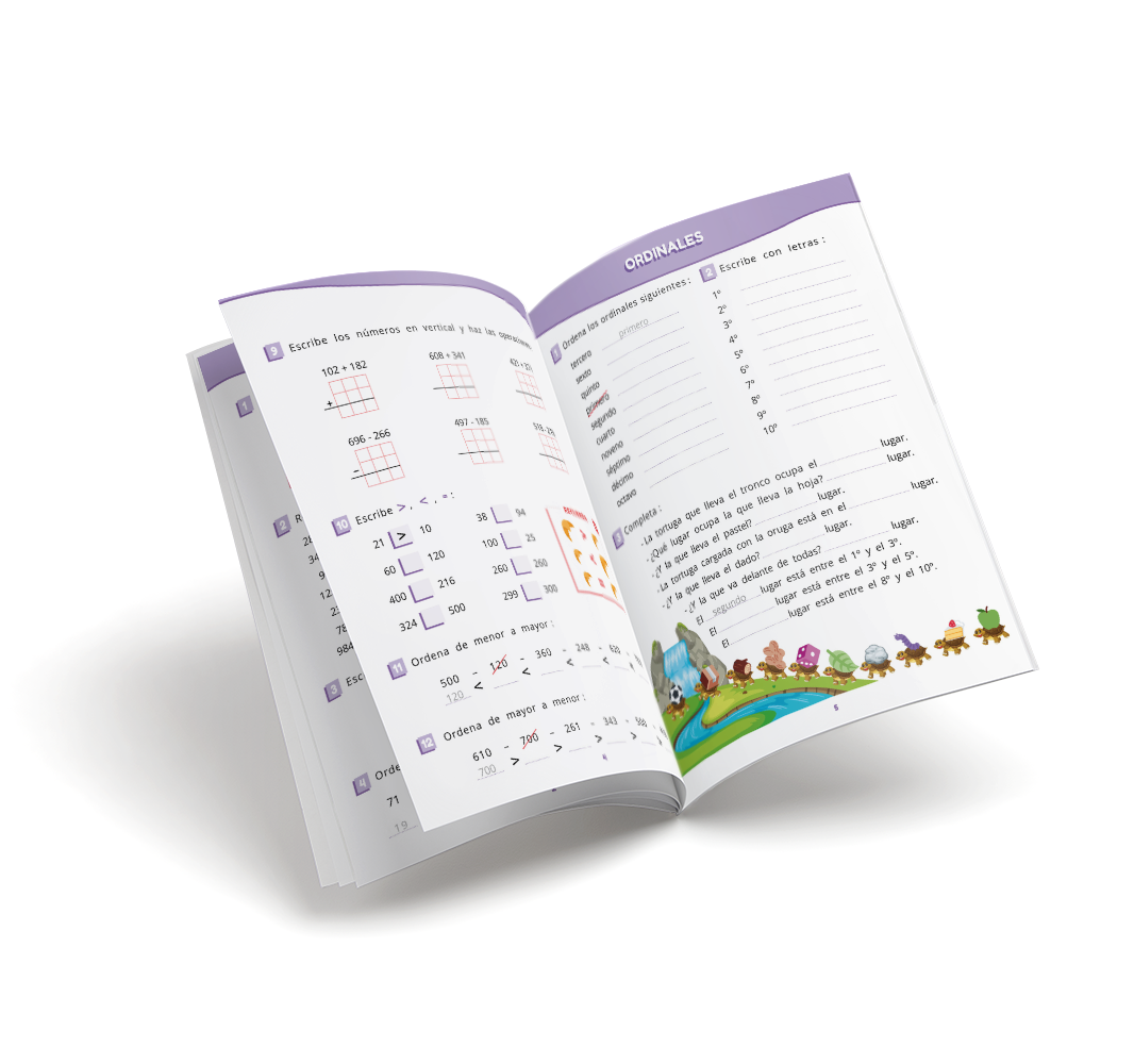 Cuaderno de matemáticas - Puente - Tercero Primaria