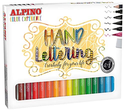 Hand Lettering Alpino con rotuladores de colores