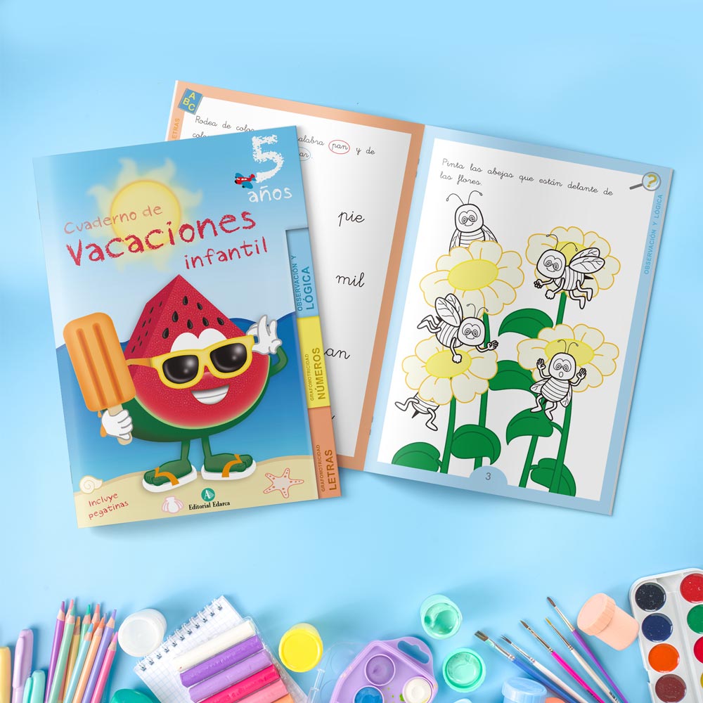 Cuaderno de repaso de verano - Vacaciones - 5 años