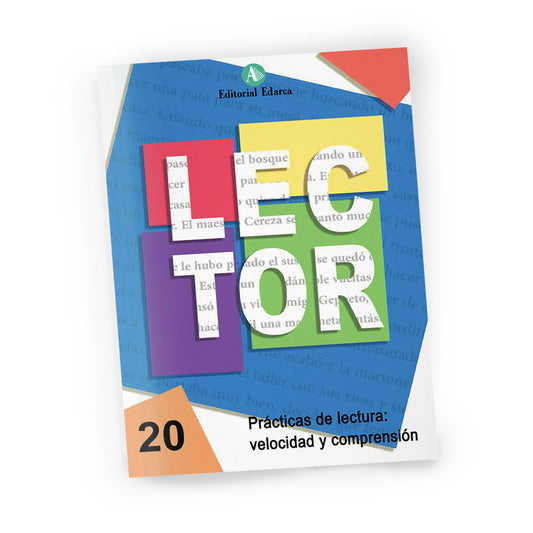 Cuaderno de velocidad y comprensión lectora - Lector 20 - primaria