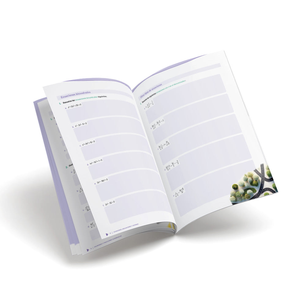 Cuaderno de matemáticas - Puente - Cuarto Secundaria