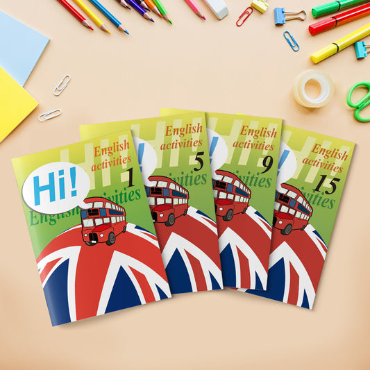 Hi! Activities: Cuadernos Inglés Primaria Niños