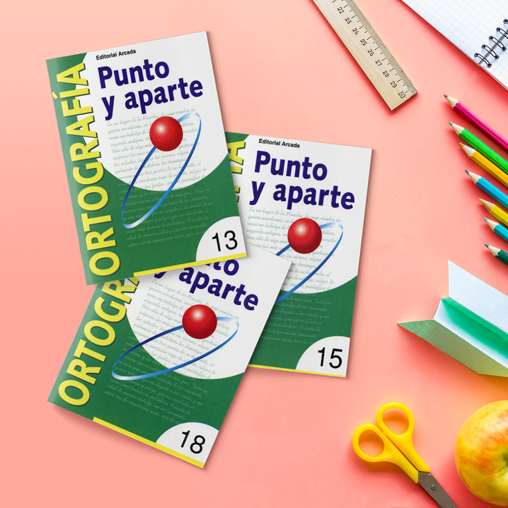Colección  Cuadernos de Ortografía - Punto y Aparte serie roja - primaria