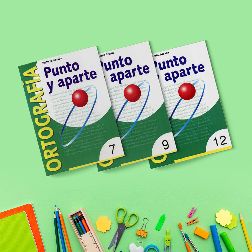 Colección Cuadernos de Ortografía - Punto y Aparte serie verde - primaria