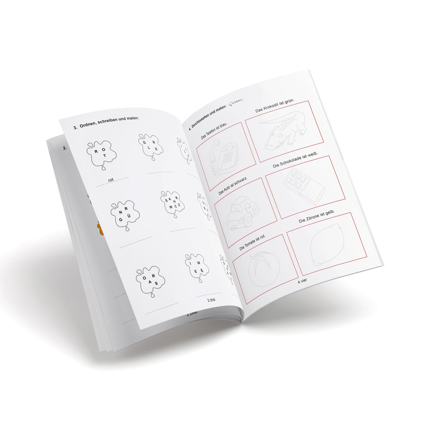 Cuaderno de alemán - Bitte! 1 - Die Farben und die Formen