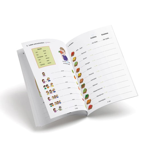 Cuaderno de alemán - Bitte! 12 - Das Obst uns die Germüse