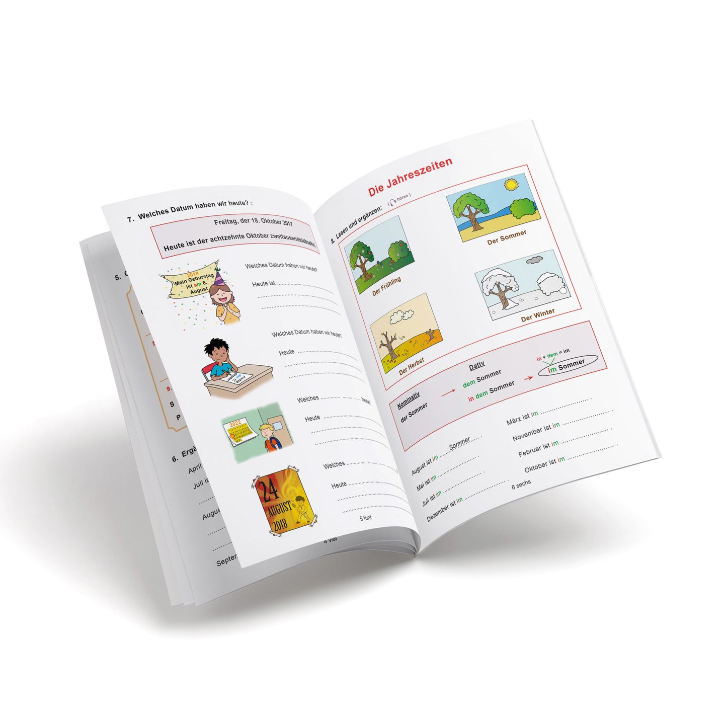 Cuaderno de alemán - Bitte! 4 - Die Zeit