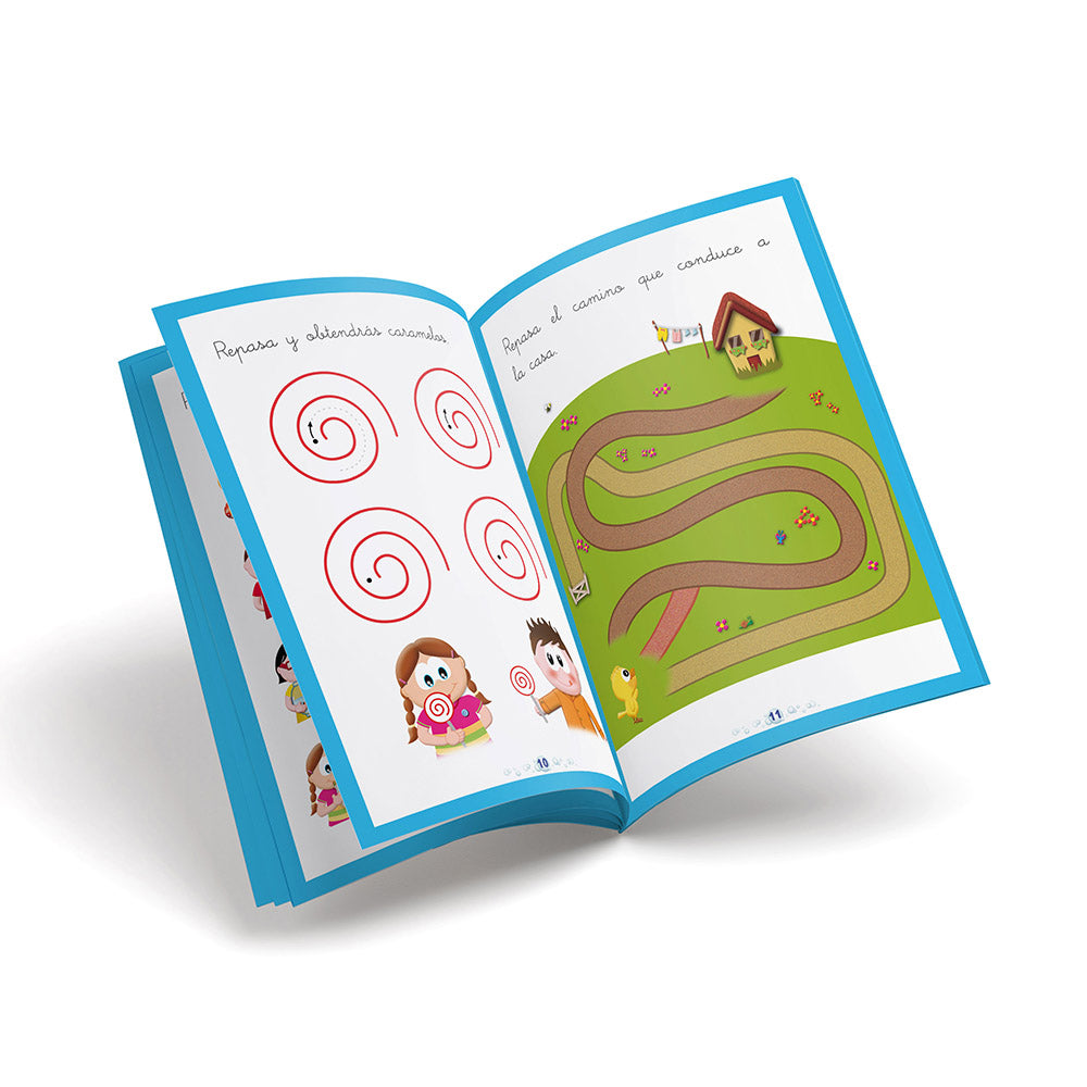 Cuaderno de grafomotricidad - Puente Infantil - Letras 3 años