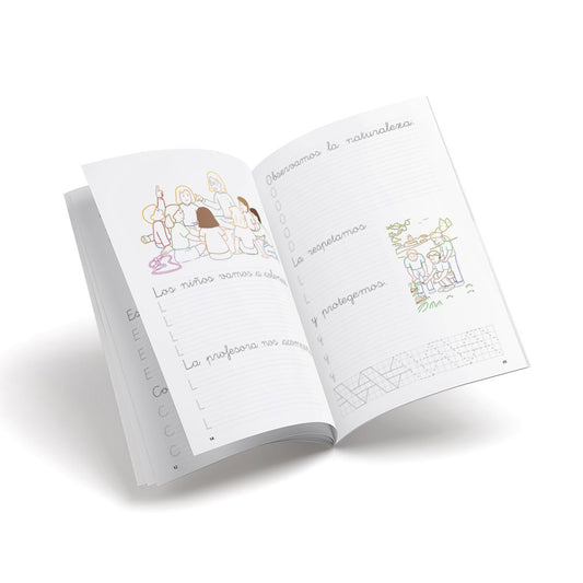 Cuaderno de escritura - Castillo 11 La familia y el colegio - primaria