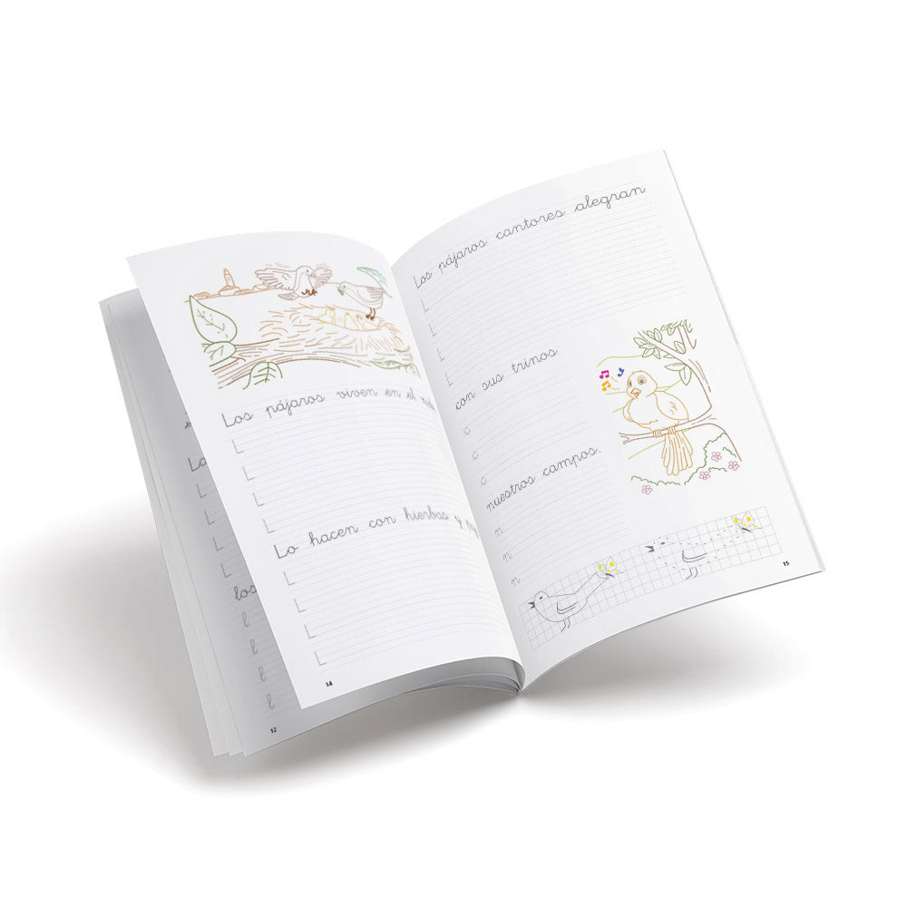 Cuaderno de escritura - Castillo 12 Los animales domésticos - primaria