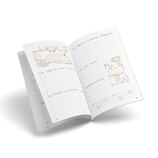 Cuaderno de escritura - Castillo 12 Los animales domésticos - primaria