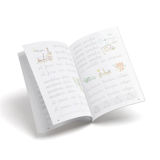 Cuaderno de escritura - Castillo 7 Palabras y frases - primaria