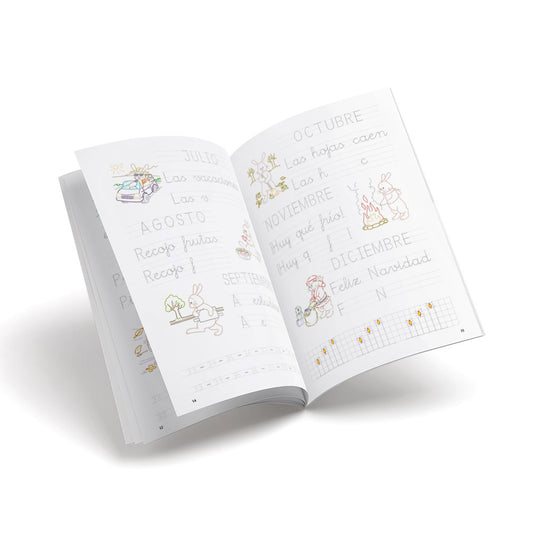 Cuaderno de escritura - Castillo 9 Frases y mayúsculas - primaria