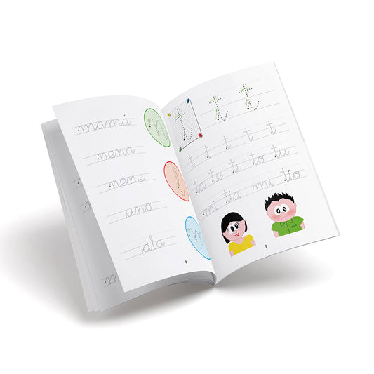 Cuaderno de escritura - Primera Escritura 2 - Cursiva infantil