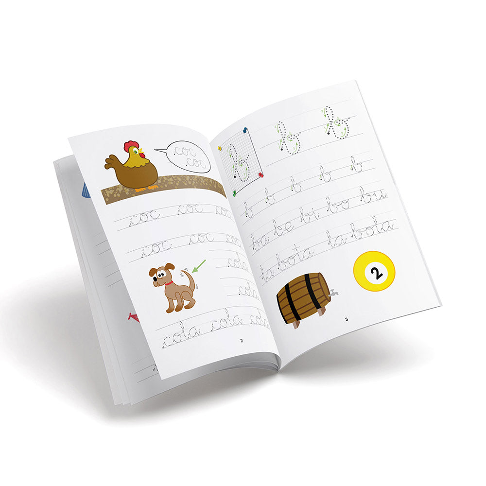 Cuaderno de escritura - Primera Escritura 3 - Cursiva infantil