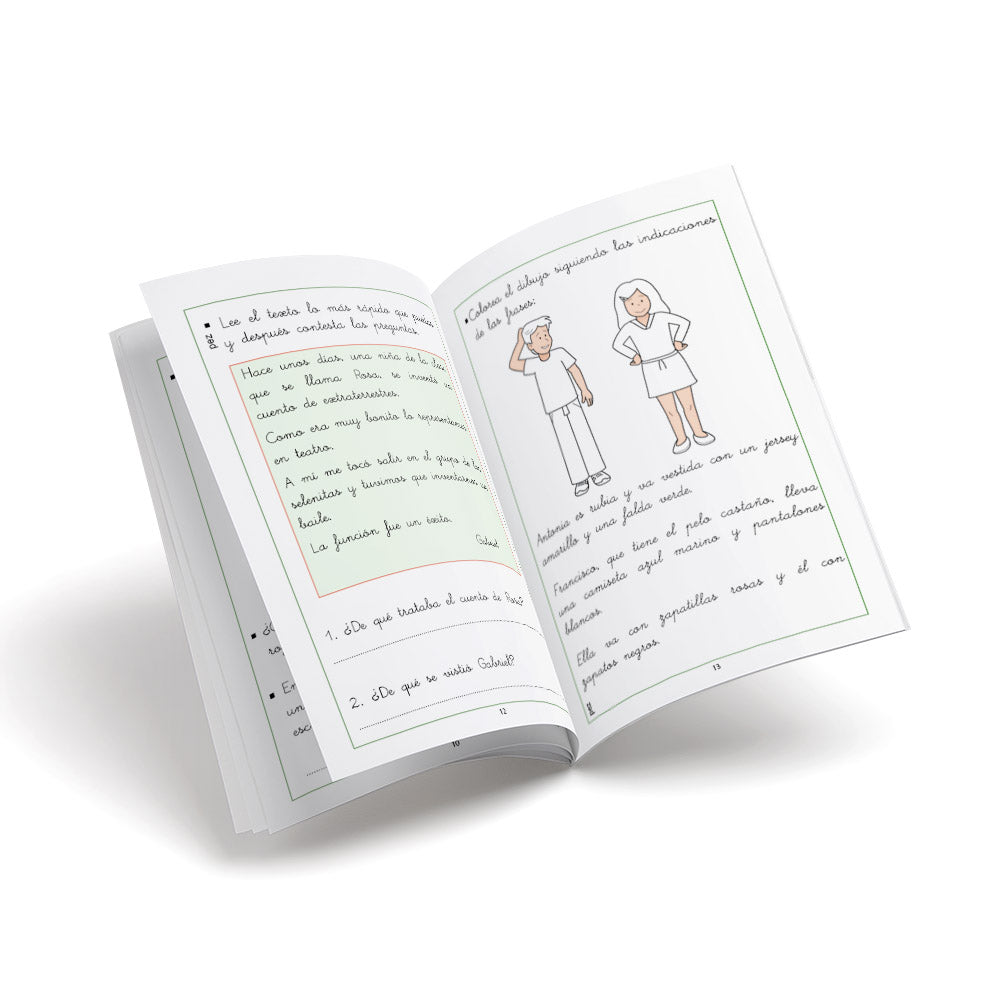 Cuaderno de velocidad y comprensión lectora - Lector 2 - primaria