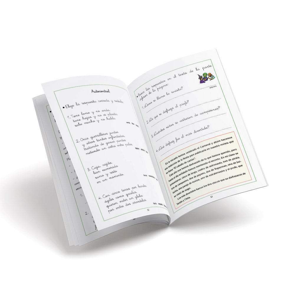 Cuaderno de velocidad y comprensión lectora - Lector 8 - primaria